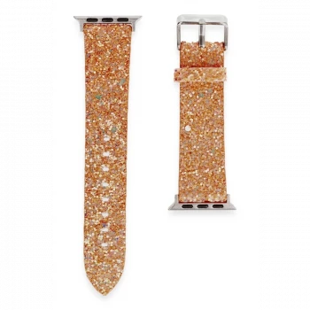 Apple Watch 42mm Starry Taşlı Kordon - Pudra