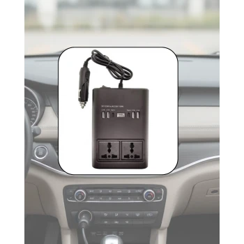 Araç Elektrik Dönüştürücü Çoklu USB Çıkışlı 150W İnvertör
