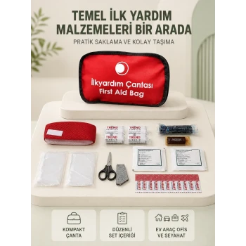 Araç ve Ev İçin İlk Yardım Çantası Acil Set