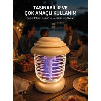 Askılı Tasarıma Sahip LED Aydınlatmalı Sinek Kovucu