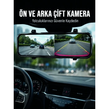 Ayna Carplay Dokunmatik Araç Multimedya Ekranı Ön Arka Kameralı