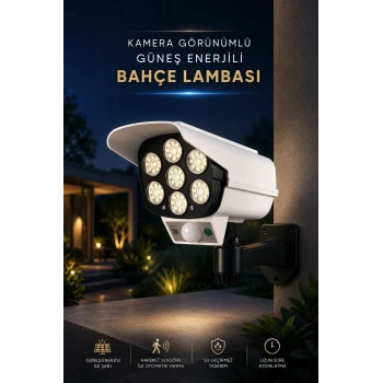 Bahçe Aydınlatması Hareket Sensörlü Led Aydınlatma Kamera Görünümlü