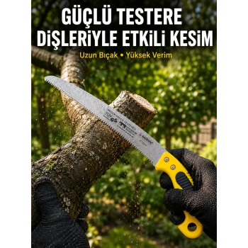 Bahçe Bıçkısı Keskin Çelik Diş Yapısıyla Pratik Kesim