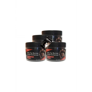 Belly fatBurner Sweat Enhancer Kadınlar için krem 4x100 ml + 1 Adet Jel ile