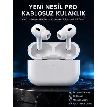 Beyaz Android ve İOS Uyumlu Yüksek Performanslı Uzun Pil Ömrü