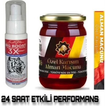 BİG BOOST 3X EFFECT DELAYER HARDENER CREAM + ALMAN MACUNU 240 GR