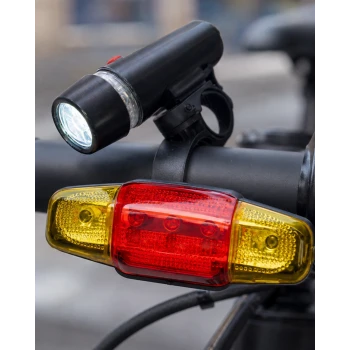 Bisiklet Emniyet Işığı Seti Güçlü LED Ön Far Arka Stop Lambası
