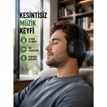 Bluetooth 5.0 Kablosuz Kulaklık-Geniş Alan Kullanım