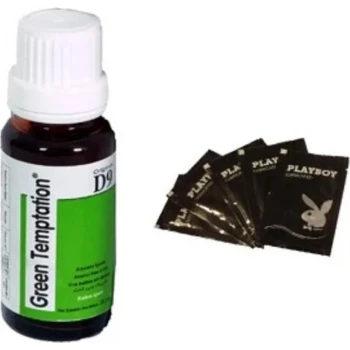 CABS GREEN TEMPTATİON D9 KADIN + 5Lİ PBOY LUBRİCANT JEL