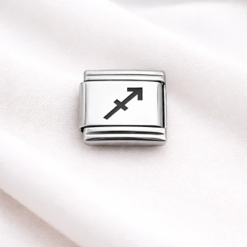 Çelik Charm Yay Burcu | Paslanmaz Çelik Bileklik Charmı | Burç Temalı Şık Takı