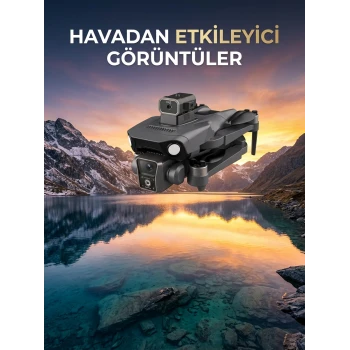Çift Kameralı GPS Drone Geniş Açılı Havadan Görüntüleme Sistemi