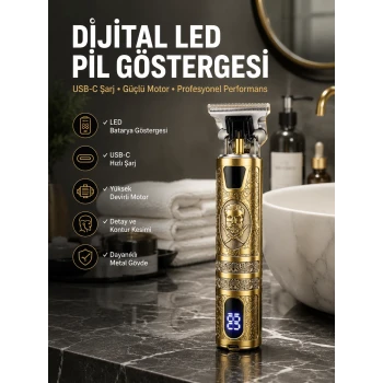Çizik Tıraş Makinesi Şarjlı Paslanmaz Çelik Bıçaklı Uzun Ömürlü