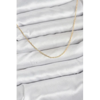 CM 14K Gold Renk Burgu Model 60 cm Kadın Kolye