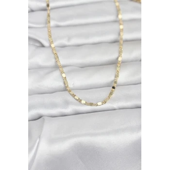 CM 14K Gold Renk Ezme Zincir 60 cm Kadın Kolye