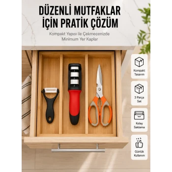 Çok Amaçlı Mutfak Makas Seti – Paslanmaz Çelik ve Ergonomik Tasarım Yeni Nesil