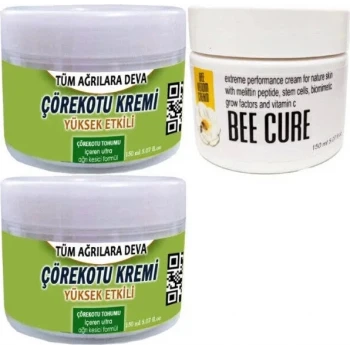 ÇÖREK OTU BAKIM KREMİ 2 ADET 150 ML+BEE CURE KREM 150 ML