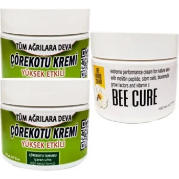 ÇÖREK OTU MESAJ KREMİ 2 X 100 ML - BEE CURE KREM 150 ML