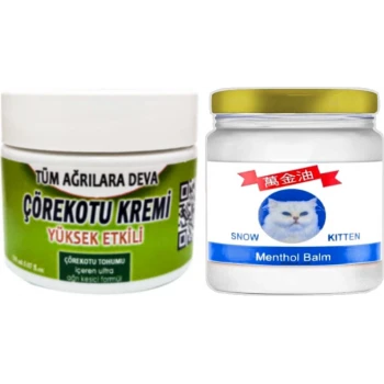 ÇÖREKOTU ÇÖREK OTU KREMİ 100 ML + SNOW KİTTEN MENTHOL BALM 50 ML / SETİ