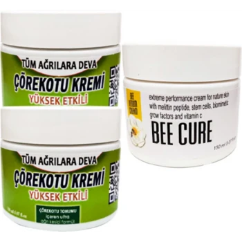 ÇÖREKOTU ÇÖREK OTU KREMİ ORTA BOY 100 ML KREM + BEE CURE KREM 150 ML
