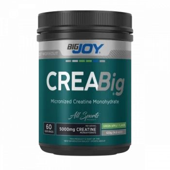 Crea Big Micronized Creatine Powder Yeşil Elma 420 Gr