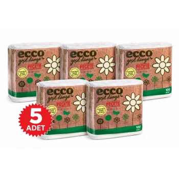 Ecco Green Kağıt Peçete 100’lü 5 Adet 23x25 cm Ekonomik Paket