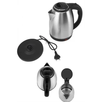 Elektrikli Paslanmaz Çelik Su Isıtcı Çelik Kettle 1.8 Lt. Uzun Ömürlü