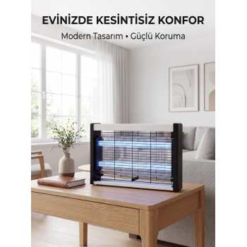 Elektrikli UV Sinek Öldürücü Lamba Çift Işıklı Güçlü Koruma