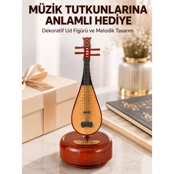 Enstrüman Figürlü Melodi Çalan Dekoratif Müzik Kutusu