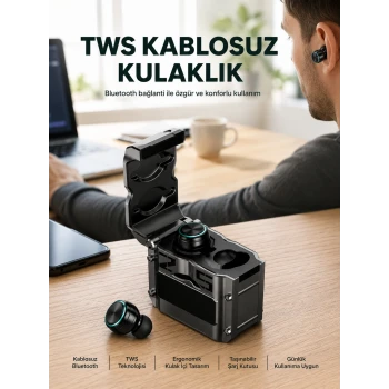 Ergonomik Tasarımlı Bluetooth Kulaklık | Suya Dayanıklı | Dokunmatik Kontrollü Yeni Nesil