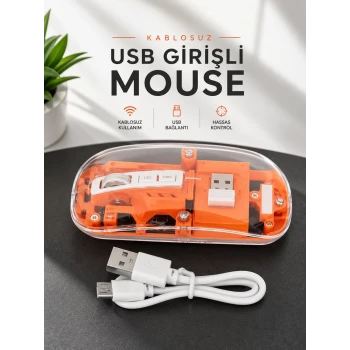 Fare Mouse Çift Modlu Kablosuz Bağlantılı 2.4GHz Destekli