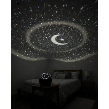 Fişli Yıldız Projektör Gece Lambası Müzikli