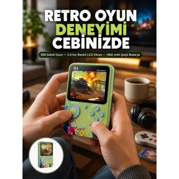 G5 Game Box Retro Mini Oyun Konsolu – 500 Dahili Oyun Yeni Nesil