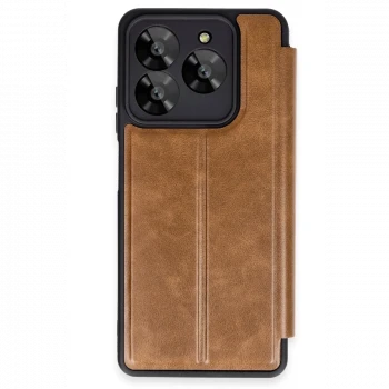 General Mobile Era 30 Kılıf Flip Cover - Taba