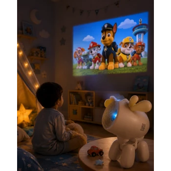 Geyik Tasarımlı Akıllı Projeksiyon Cihazı 4K WiFi Bluetooth Destekli