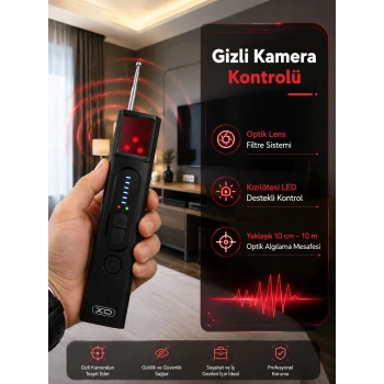 Gizli Kamera, GPS ve RF Sinyal Tespit Cihazı