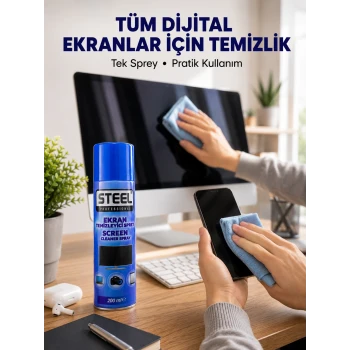 Günlük Kullanıma Uygun Çok Amaçlı Ekran Temizleme Spreyi