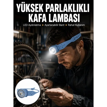 Hafif ve Taşınabilir Kamp Kafa Lambası Ayarlanabilir Işık Yeni Nesil