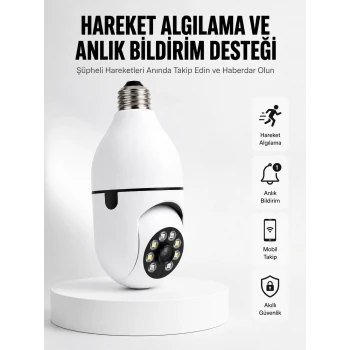 Hareket Algılamalı Kablosuz Akıllı Ev Güvenlik Kamerası Yeni Nesil