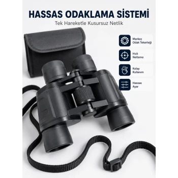 HD Optik Mercekli 20x Dürbün Net Görüş Ergonomik Kauçuk Gövde Aksesuar Setli