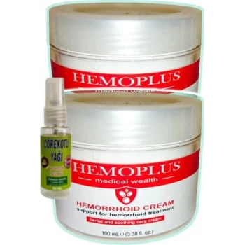 HEMOPLUS KREM 100 ML X 2 ADET + ÇÖREK OTU YAĞI 30 ML
