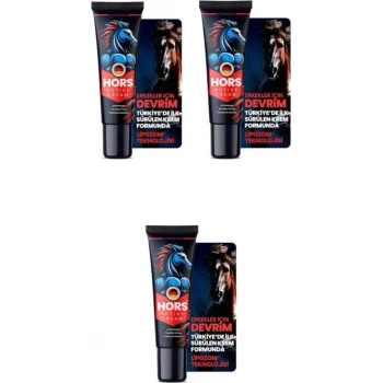 HORS ACTİVE CREAM KREM 50 ML X 3 ADET