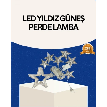 İç Mekan Uyumlu Yıldız Peri Led Perde 3x3 Metre