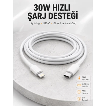 IOS Tüm Serilerle Uyumlu 30W Hızlı Şarj Aleti 11 12 13 14/Pro Max Mini Plus
