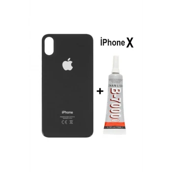iPhone X Arka Pil Kapağı ve Yapıştırıcı Hediye (Si