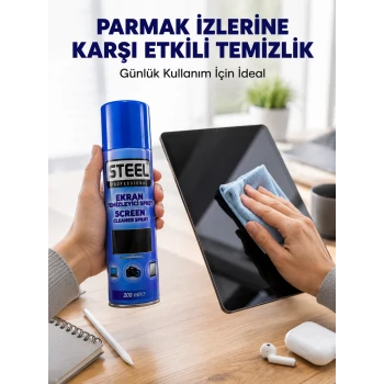 İz Bırakmadan Etkili Ekran Temizliği Sağlayan Sprey