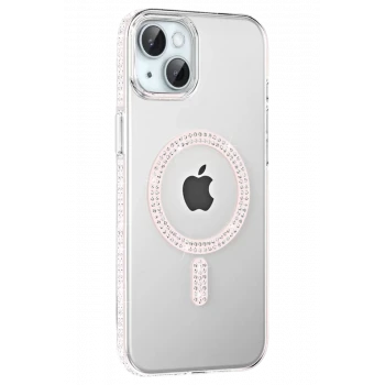 Joko Apple iPhone 14 Move Taşlı Magsafe Kapak - Gümüş