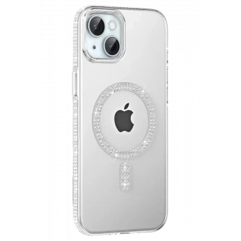 Joko Apple iPhone 14 Move Taşlı Magsafe Kapak - Natural Grey