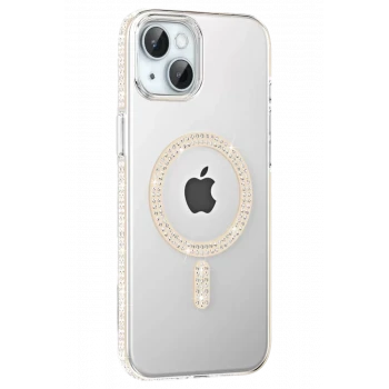 Joko Apple iPhone 14 Move Taşlı Magsafe Kapak - Pembe