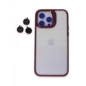 Joko Apple iPhone 14 Pro Kılıf Roblox Lens Standlı Kapak - Bordo