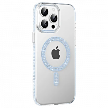 Joko Apple iPhone 14 Pro Max Move Taşlı Magsafe Kapak - Mavi
